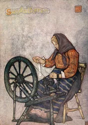 Woman Spinning, Sundalsoren, 1905